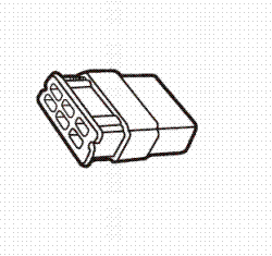 Electric equipment terminal 250 series housing (6P)　FC36MF